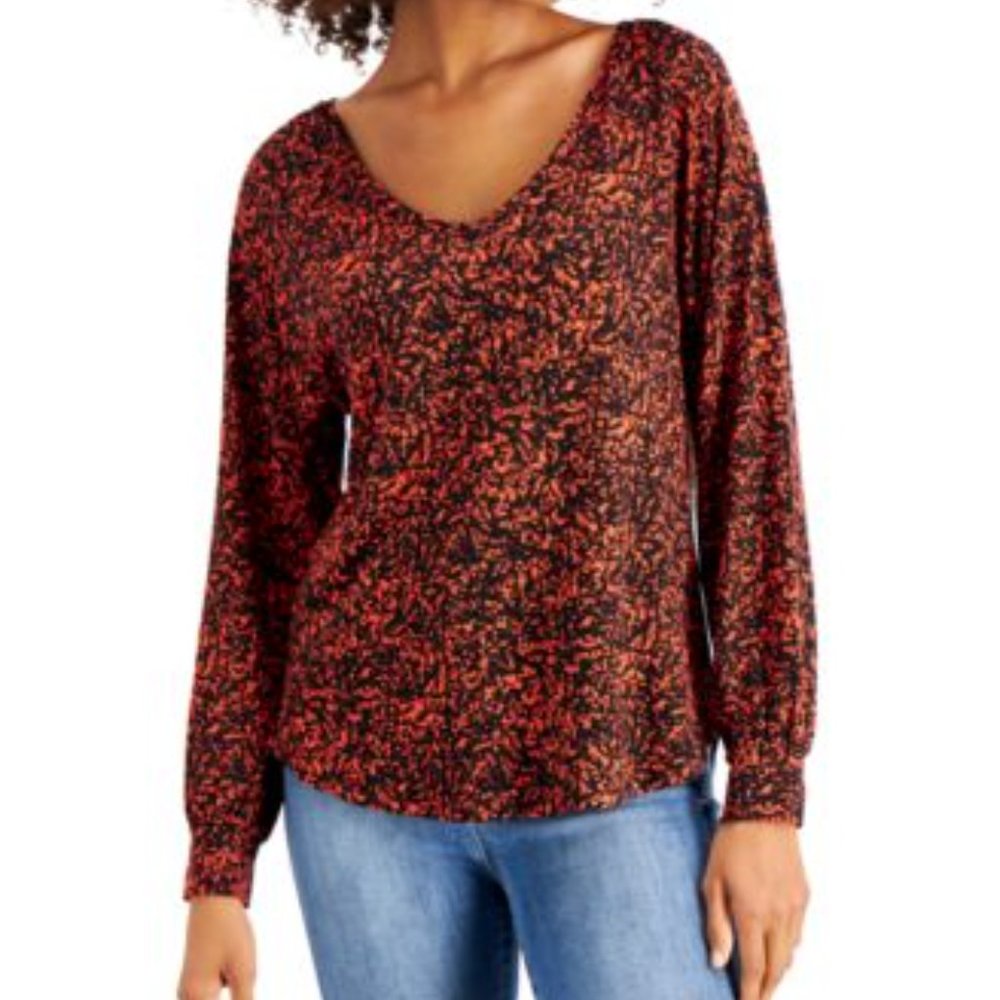 NEW! Willow Drive Lightweight Printed Top Blouse (Macys)